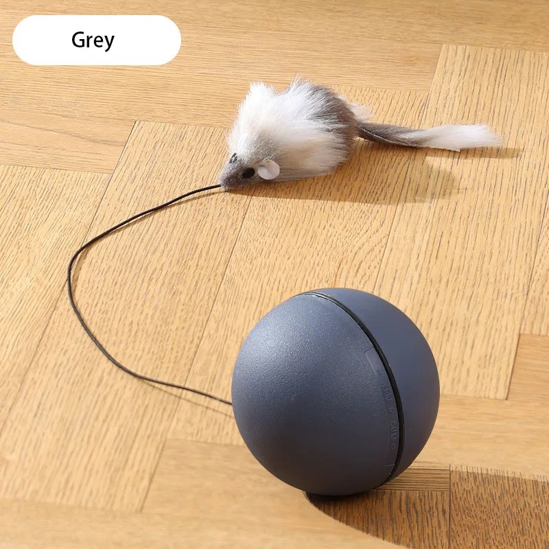 Madden Cat Toys Boredom Expending Energy Mouse Teasing Cat Stick Cat Sports Electric Automatic Teasing Cat Ball Cat Supplies