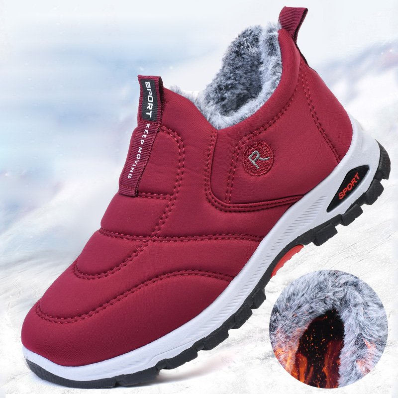 Snow Men Boots Winter Mens Shoes Male Warm Fur Shoes For Men Outdoor Men Footwear Waterproof Men's Boots Lightweight Work Shoes