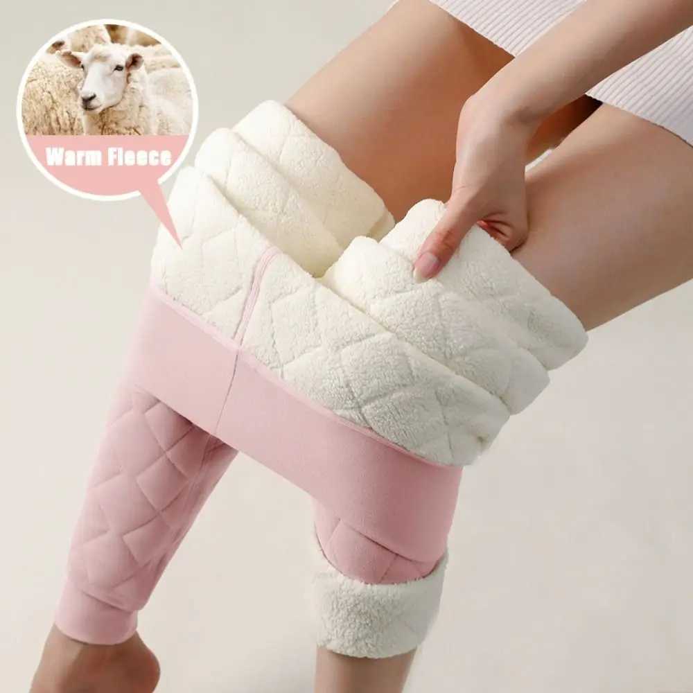 Fashion Wool Women Leggings Autumn Winter Thickened Underpants Slim Fit Warm Long PantsX240914