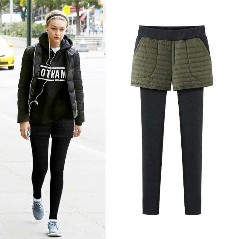 Winter Velvet Thick Skinny Leggings Pants Autumn Thicked Cotton Trousers Big Size 5xl 6xl High Waist Warm Pants For FemaleX240914
