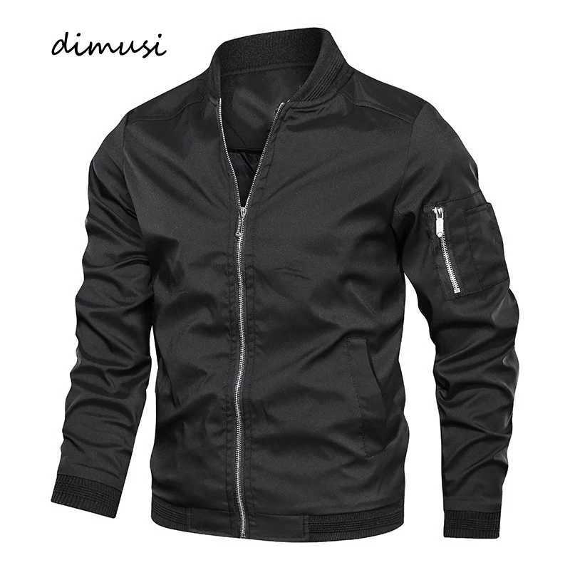 Spring and autumn mens bomber jacket casual lightweight jacket mens sports windproof jacket with pockets clothing zipper jacket W240914