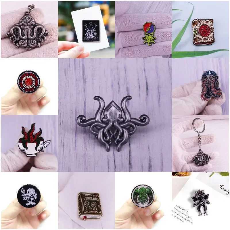 Superior Quality Octopus Tentacles Fiction Game Exaggerated Horrific Metal Enamel Pin Lapel Badge Brooch Jewelry Gift For FriendX240914