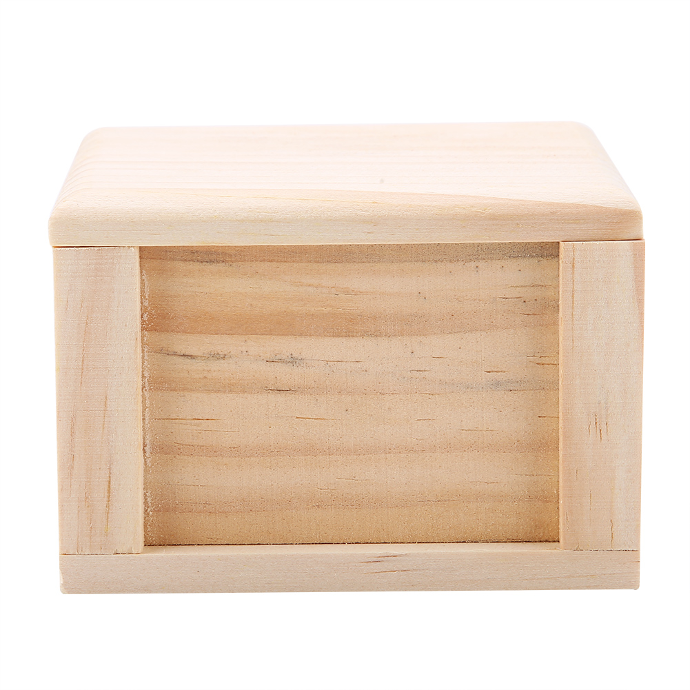 Natural Wooden Hamster House, Flat Top Cabin, Rat Hut, Mouse Cage, Small Pet Toys