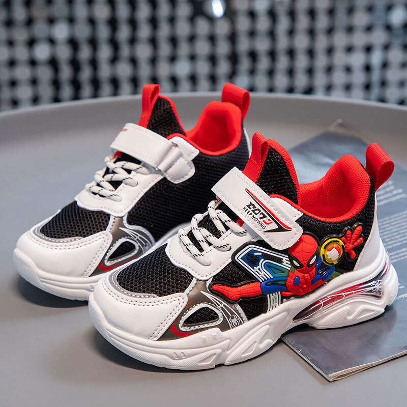 Boys' Sports Cartoon School Children's Mesh Breathable Running White Fashion Cool Shoes Sneaker Size 21-38