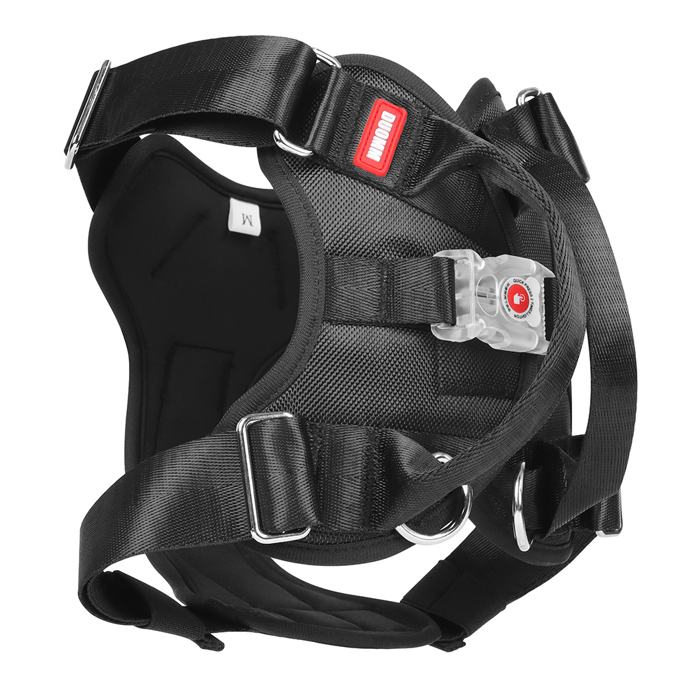Wholesale Newest Soft Padded Pet Harness Adjustable Led Light Up Safety Dog Harness With handle for outside walking jogging