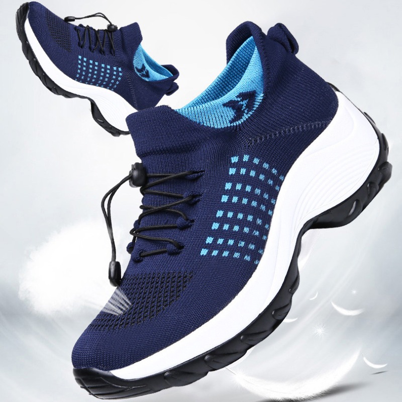 Summer Breathable Mesh Slip-on Walking Sneakers for Women - Non-Slip Platform Loafers 4 NonSlip Platm