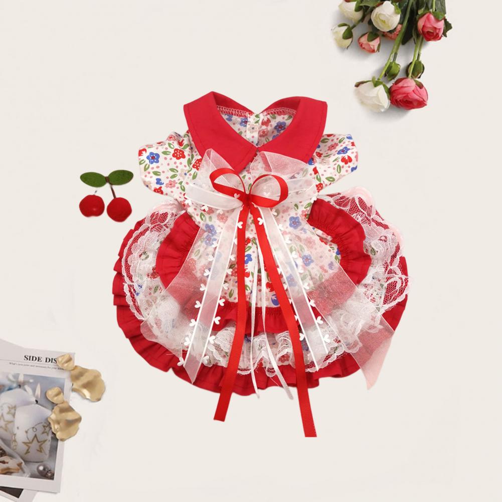 Beautiful Pet Lolita Dress Easy-wearing Comfortable Cotton Dog Skirt Decorative