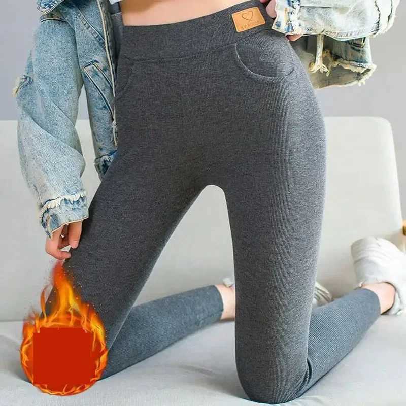 High Waist Sexy Plus Size Seamless Leggings Women Trousers Femal Keep Warm Thicken Goth Leggin Spandex Slim Workout ClothesX240914