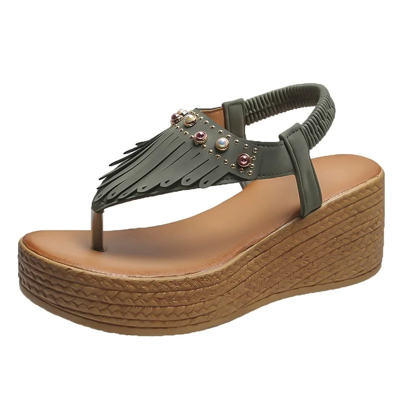 Women's Summer Fashion Wedge Sandals Female Platform Sandals Luxury Sandals Women Designers Beach Casual Shoes Plus Size