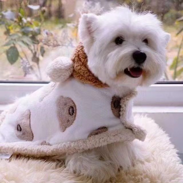 Dog Cloak Autumn/Winter Warm Quilt Pet Blanket Shawl Cloak Dogs Nest Winter Small Dog Pet Cat Puppy Clothes for Small Dogs