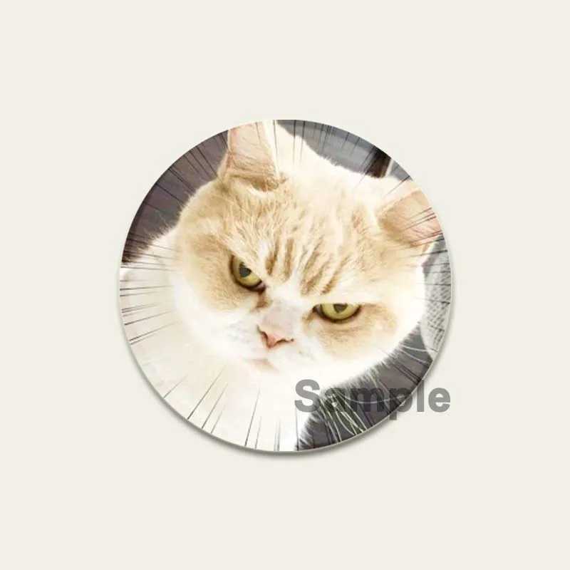 32/44/58mm Funny Cute Cat Badge Round Creative Brooches Fashion DIY Backpack Jewelry Accessory Gifts HD Print Handmade PinsX240914