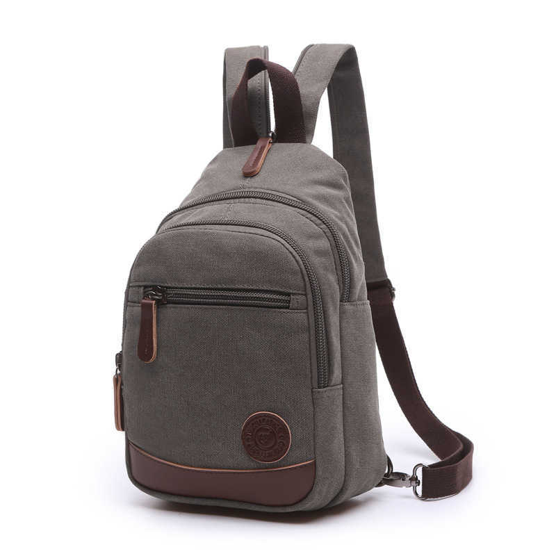 double shoulder canvas travel bag street fashion trend large capacity outdoor men's and women's oblique backpack 240915