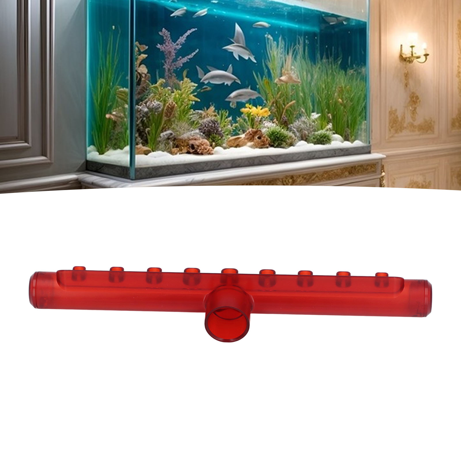 Aquarium Outflow Pipe, Professional Oxygenation Wave Making, Oil Film Removal, Fish Tank Outlet Rainfall Pipe