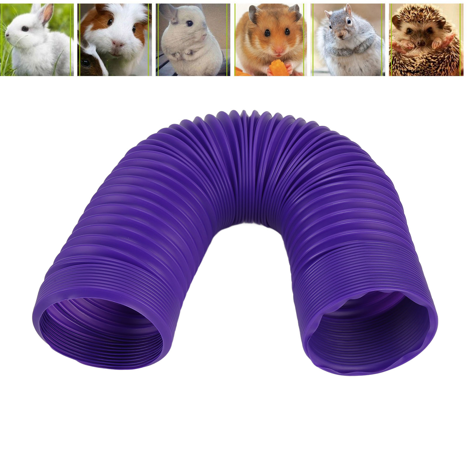 Hamster Fun Tunnels Lightweight Relieve Boredom Portable Small Animal Foldable Play Tunnel For Guinea Pigs Rat
