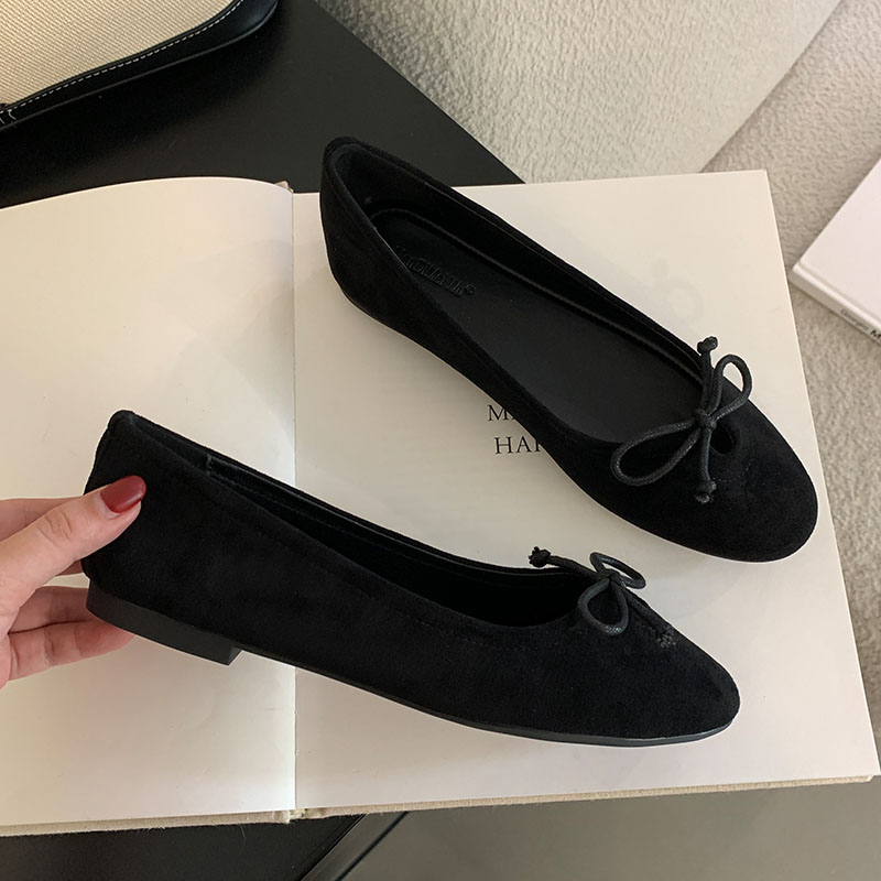 Footwear New Slides Ladies Flat With Fashion Butterfly-Knot Round Toe Female Designer Shallow Women Ballet Flats Shoes de45 s