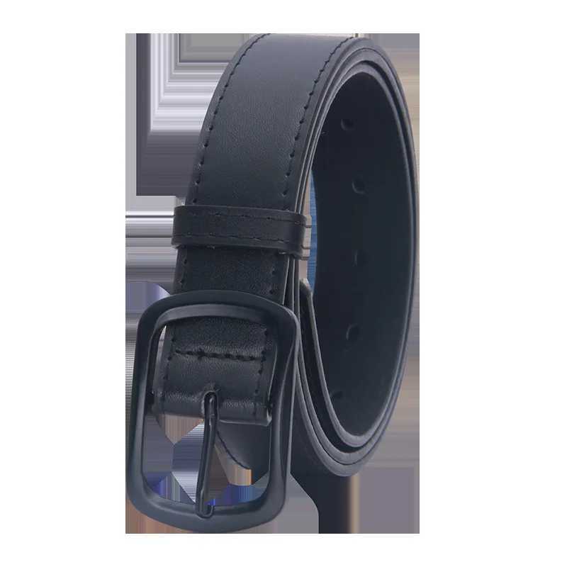 Retro and minimalist Ins style jeans with personalized trend fashionable metal needle buckle mens belt casual business brandX240914
