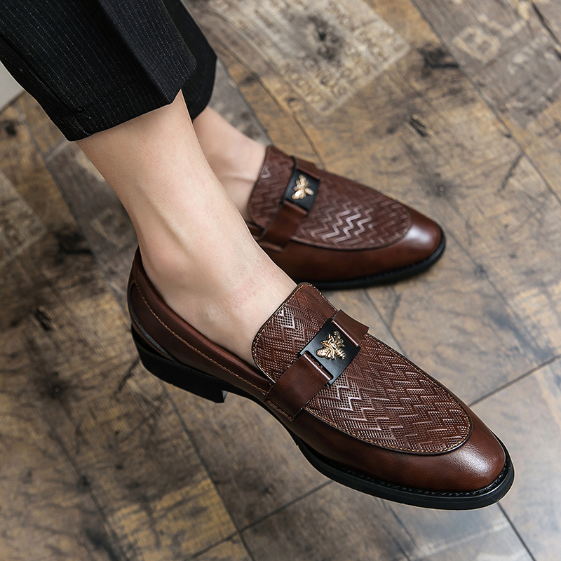 Size Fashion 6~13 Mens Dress Casual Leather Designer Wedding Mules Business Italian Slippers Loafers Oxford Shoes for Men 352c