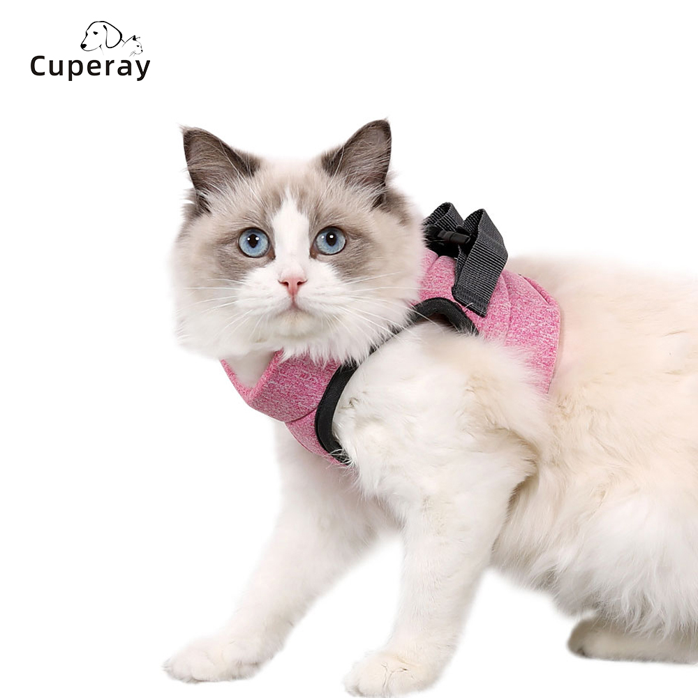 Cat Harness and Leash for Walking Escape Proof Set,Adjustable Step In Outdoor Pet Vest Harness and Leash for Cats and Small Dogs