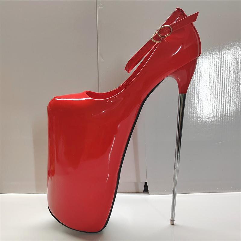 30cm Sexy Platform High Heels Woman Large Size 47 Green Red White Heeled Party Pumps Nightclub Stripper Fetish Shoes 052b