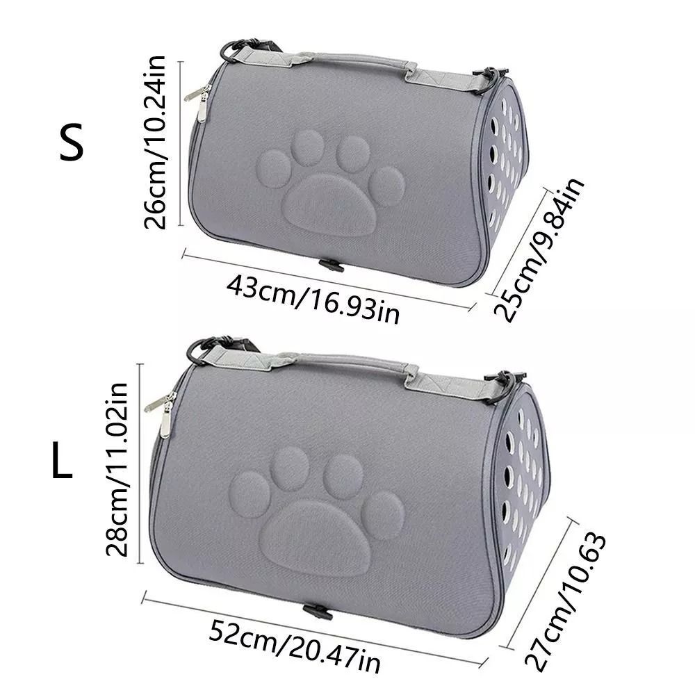 New Breathable Pet Carrier Folding Portable Small Dogs Handbag Puppies EVA Cat Bag
