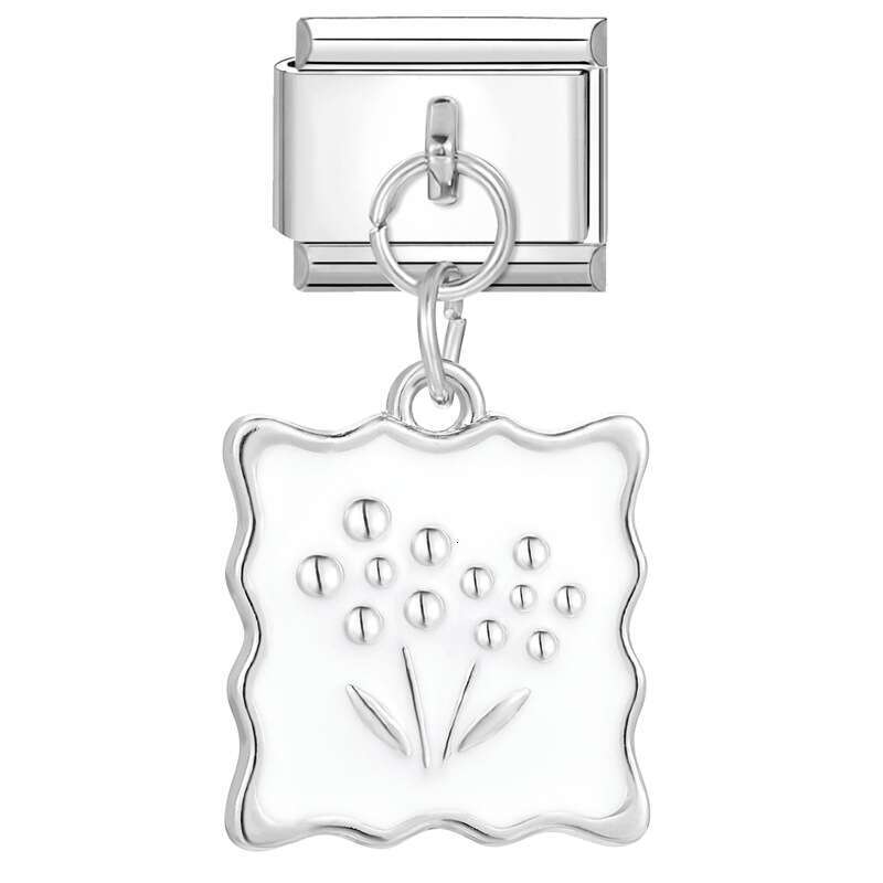 New Women's Gift sweet heart bow butterfly Pendant Italian Charms Links Bangle Beads Fit 9mm Stainless Steel Bracelet Making DIY For Women Fashio