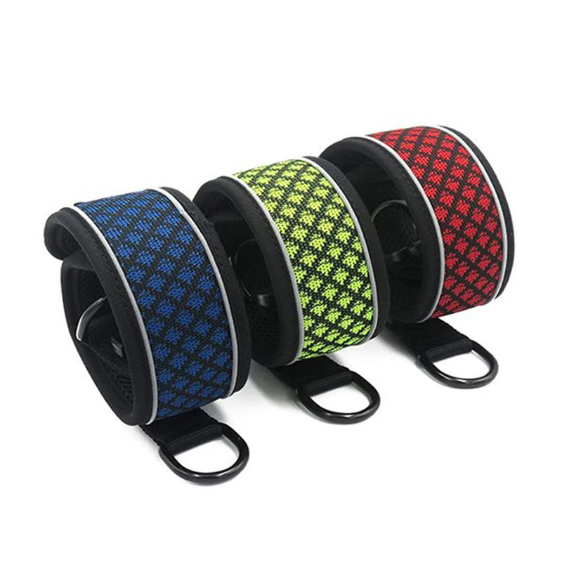 Dog Collar Reflective Nylon Dog Collar with Quick Release Buckle Double D Ring Dog Widen Adjustable Training No Slip Dogs Collar