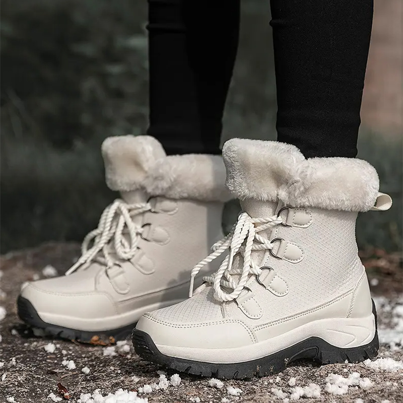 Men Boots Platform High Quality Keep Warm Winter Outdoor Snow Boots Waterproof Comfortable Plush Luxury Winter Shoes Woman