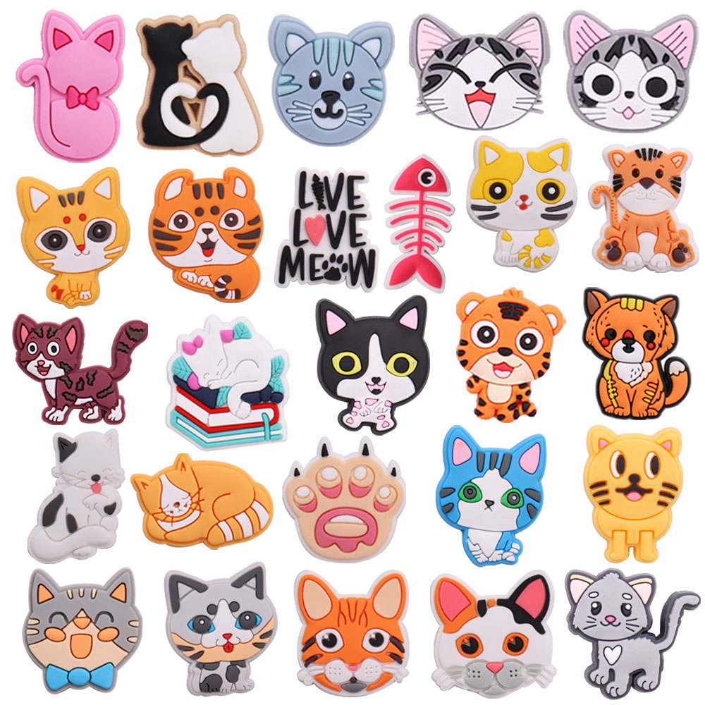 Wholesale Random 50-300Pcs Animals Cartoon Car Flowers Adult Shoe Buckle Charms Drinks Decorations DIY Wristband