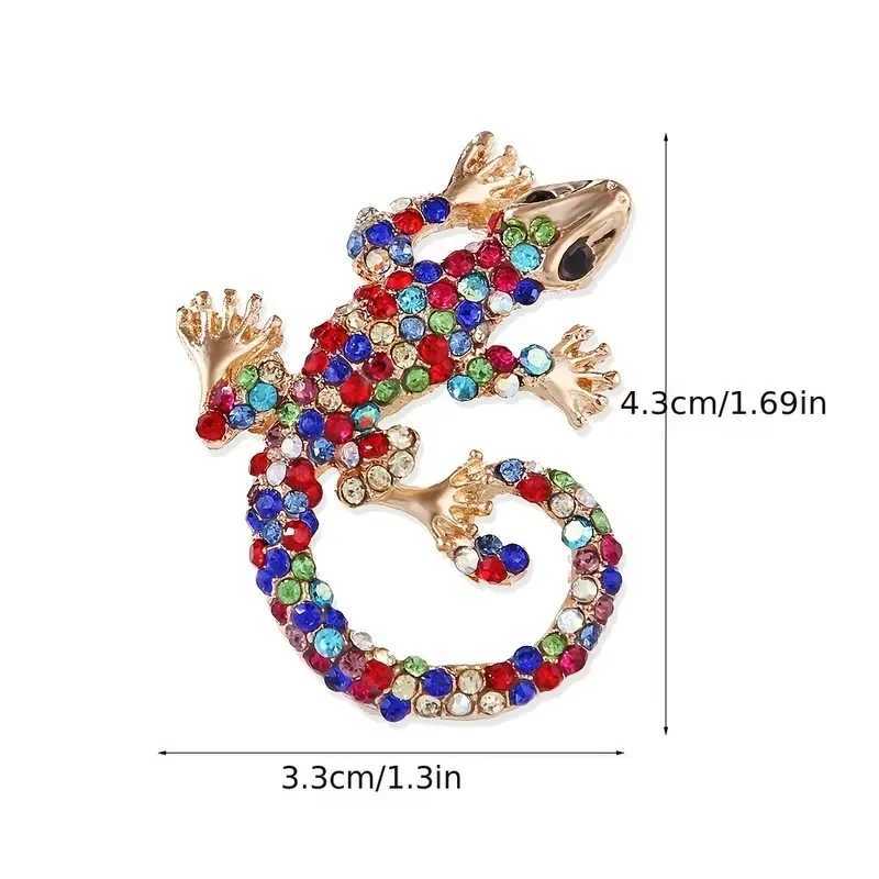 Vintage Animal Brooches - Cute Lizard Gecko Spider and Rhinestone Pins for Womens Clothing and AccessoriesX240914