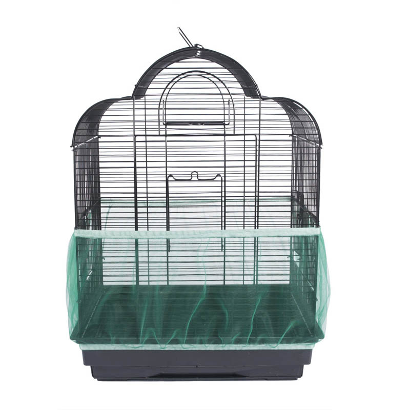 Birdcage Cover Nylon Mesh Bird Parrot Cover Dust Blocking Breathable Fabric Mesh Protective Hood Easy Cleaning Cage Accessories