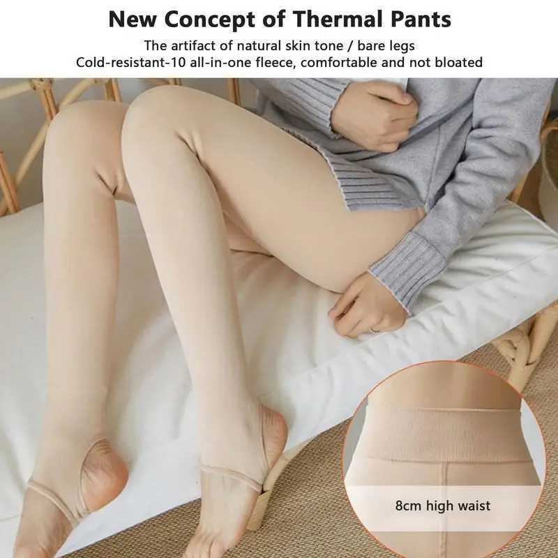 Leggings For Women Winter Thermal Casual Fleece Lined Warm Leggings Tummy Control Workout Running Stretch Thicken Yoga PantsX240914