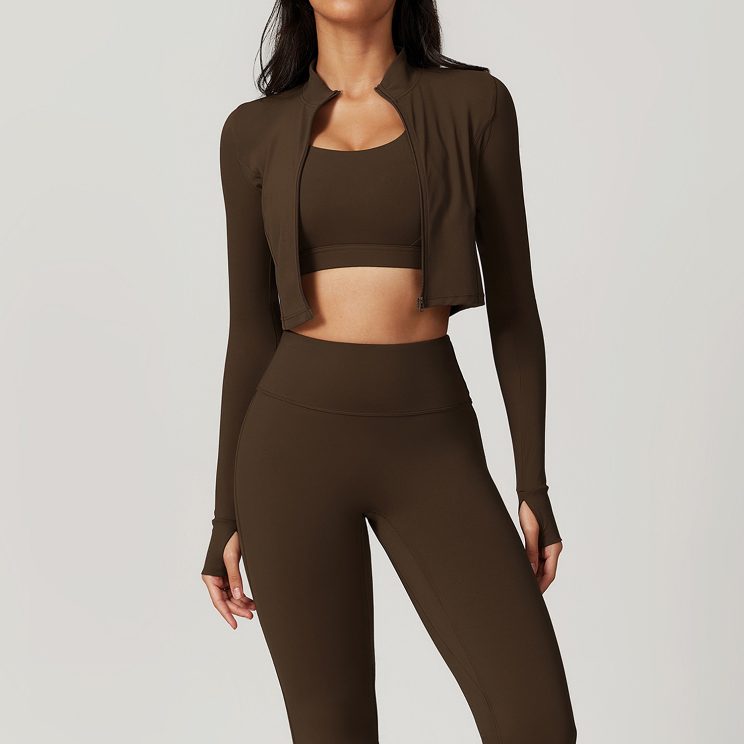 3pcs Women jacket and leggings Gym Sets yoga shorts suits vest+pants+jacket set exercise close fitting fiess wear running elastic workout tracksuit
