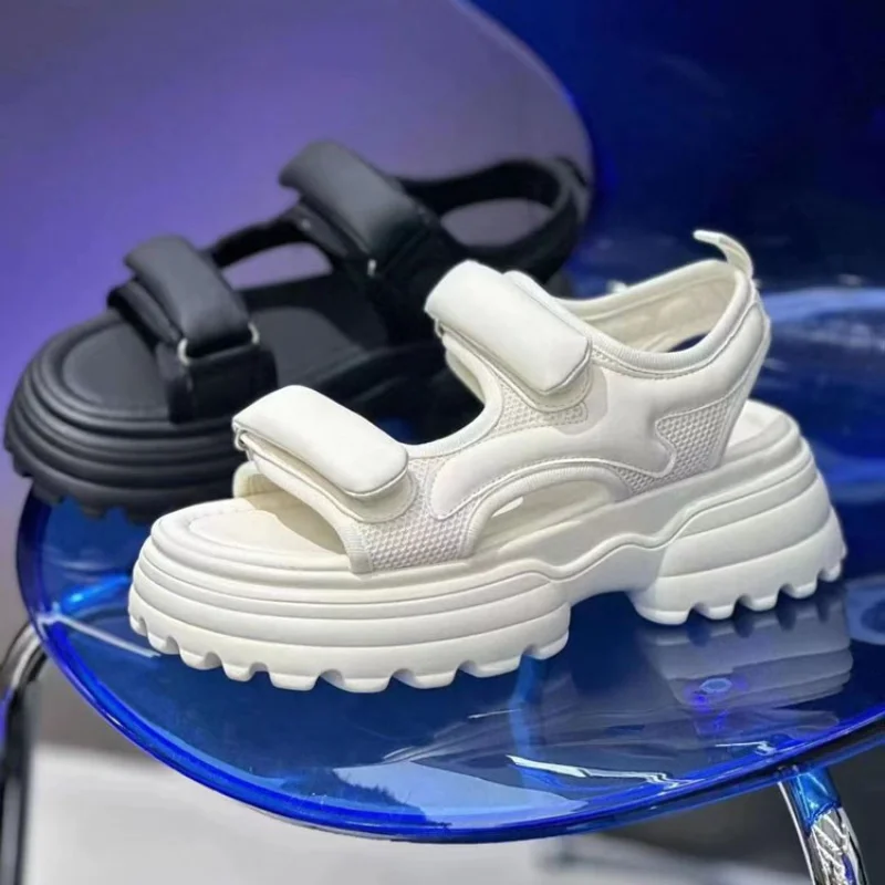 New Women Platform Sandals Summer Fashion Lightweight Buckle Sandals Sports Comfort Platform Heel Sandals Sandalias Mujer