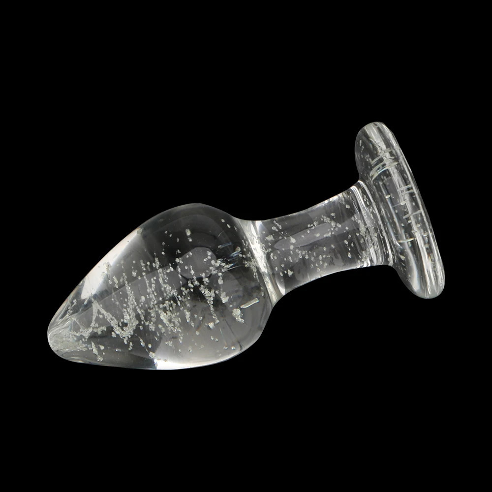 IKOKY Luminous Glass Butt Plug Anal Plug Toys for Adults Erotic Toys Crystal Jewelry Anal Beads Sex Shop No Vibration 250108