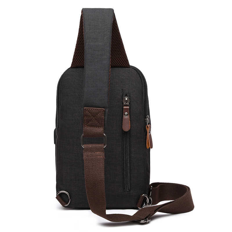 Solid color anti splash single shoulder bag middle school student schoolbag Korean college style backpack men's fashion leisure travel bag 240915