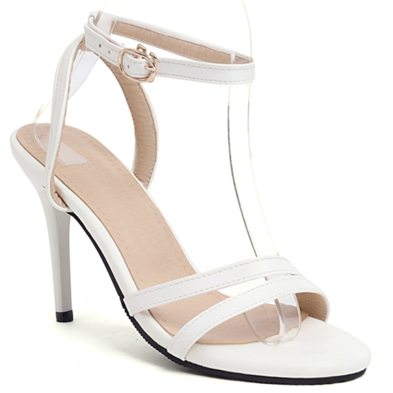 2025 NEW Sandals Women's Summer Sweet Ankle Strap High Heels Flip ps White Red Black Party Wedding Shoes Girls c8b5 hurenlakeshoes