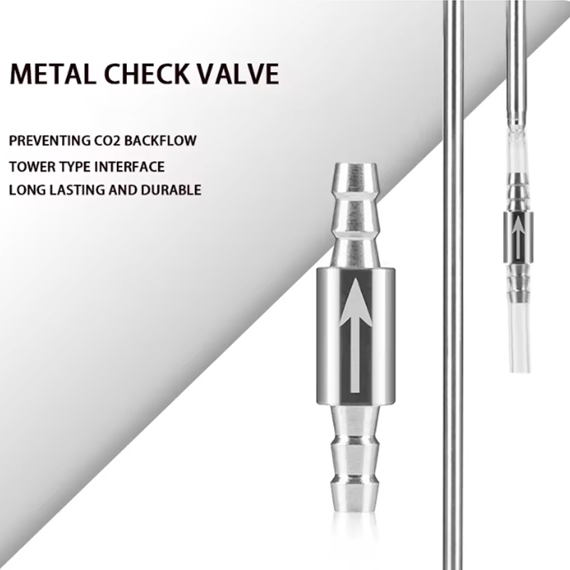 Aquarium CO2 check valve stainless steel anti drop tower type check valve fish tank CO2 generator equipment diffuser accessories