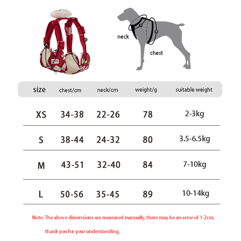 Dog Harness and Leash Set Printed Adjustable Dog Leash Small & Medium Dog Vest Style Pet Leash Harness Pet Accessories for Dogs
