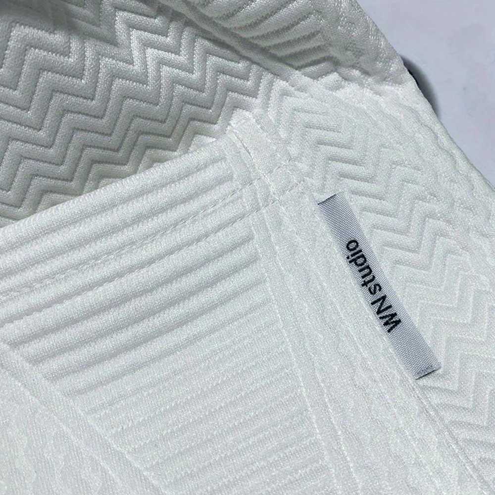 Casual Sport Short Pants Men Summer Running Shorts Men Wave Pattern Drawstring Shorts Loose Solid Color Hip Hop Half Pants Y240914