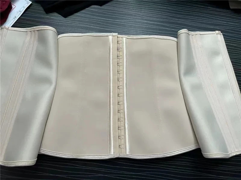 Fajas Colombian Girlds Latex Waist Trainer Double Compression Belt Abdominal Control Sheath Weight Loss Flat Abdominal Model Belt 240913