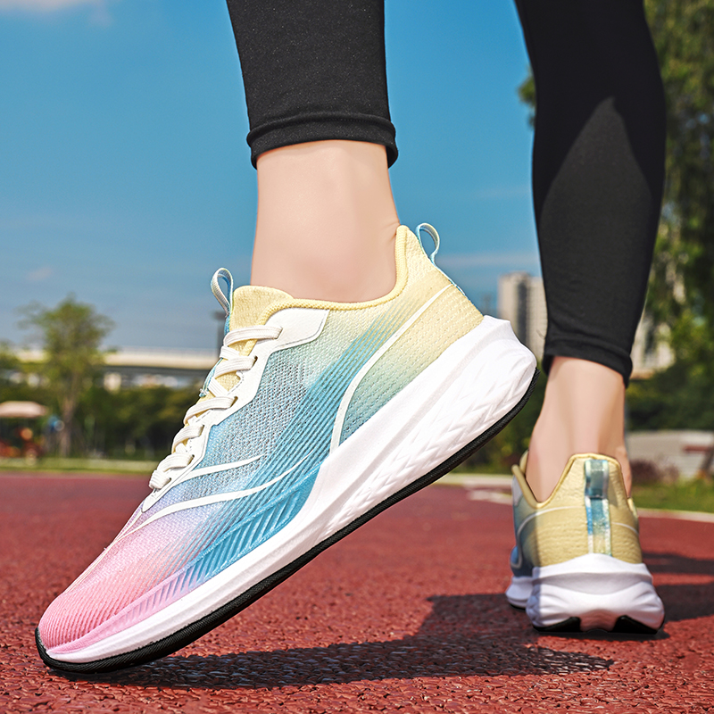 Marathon Men Sneakers Casual Mens Shoes Tennis Luxury Trainer Pink Yellow Lightweight Running Shoes For Men Tenis Masculino