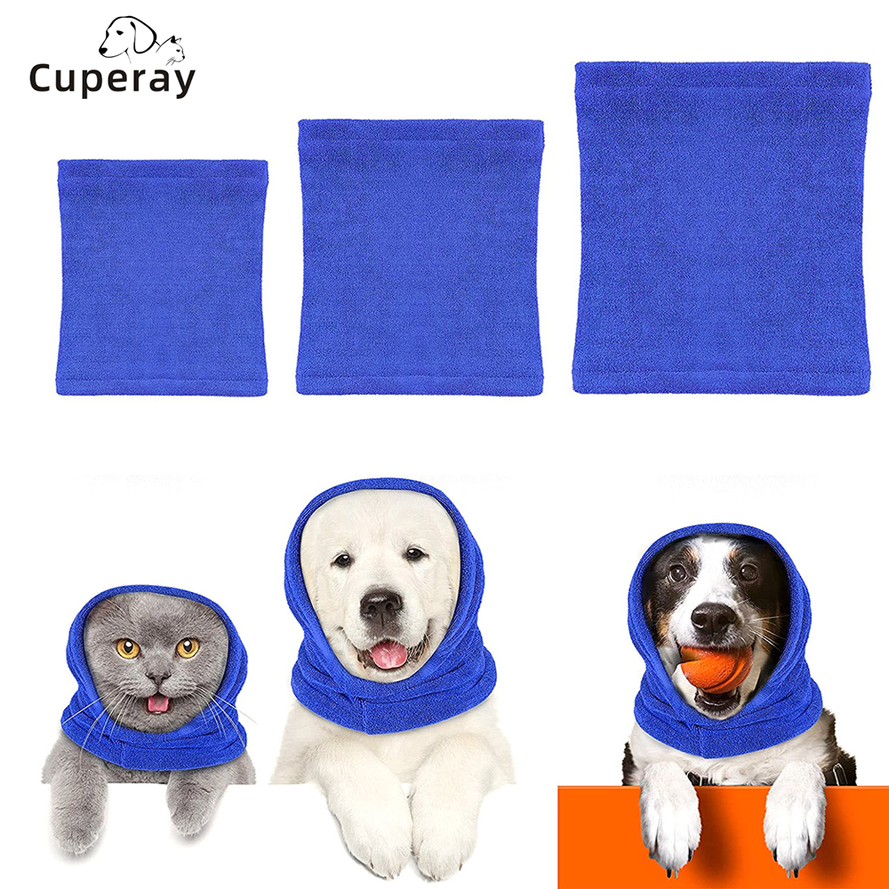 Snoods for Dogs Pet Dog Ear Cover No Flap Wrap Dog Sound Proof Ear Muffs for Dogs Barking and Bathing Warm Winter Dog Ear Scarf