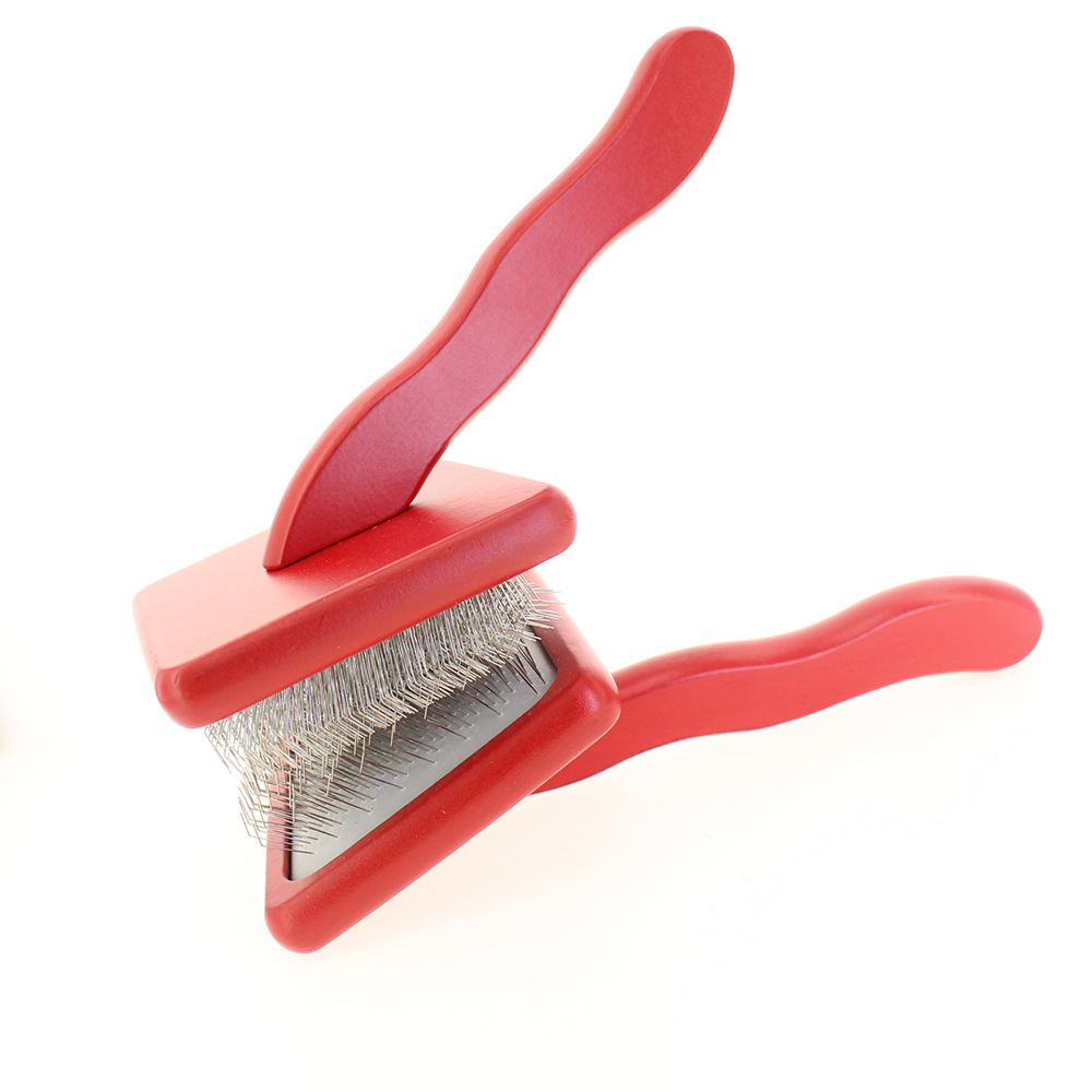 Cepillo Perro Grooming 92x170mm Eco Friendly Wooden Cat Grooming Pet Hair Shedding Remove Cat Groom Slicker Pet Brush