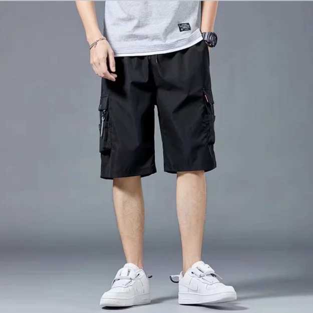 Cargo Shorts Mens fashion summer ins casual pants students trend port wind pants Y240914