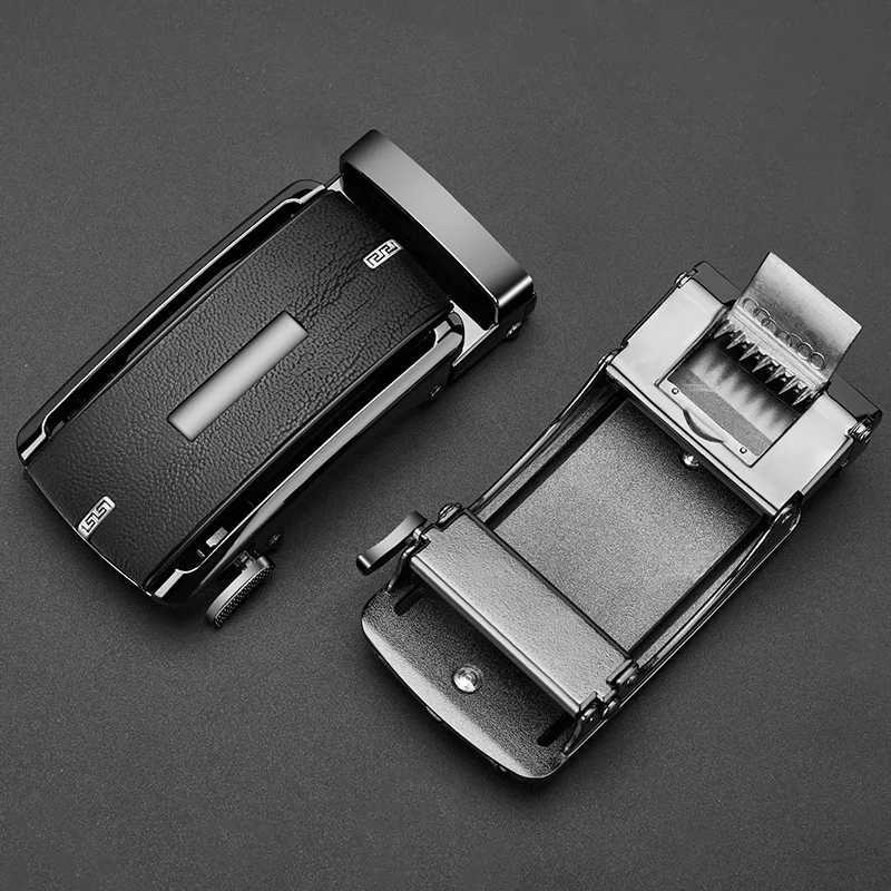 High quality ratchet belt buckle men DIY leather belt accessories 3.3-3.5cm width alloy automatic belt buckleX240914