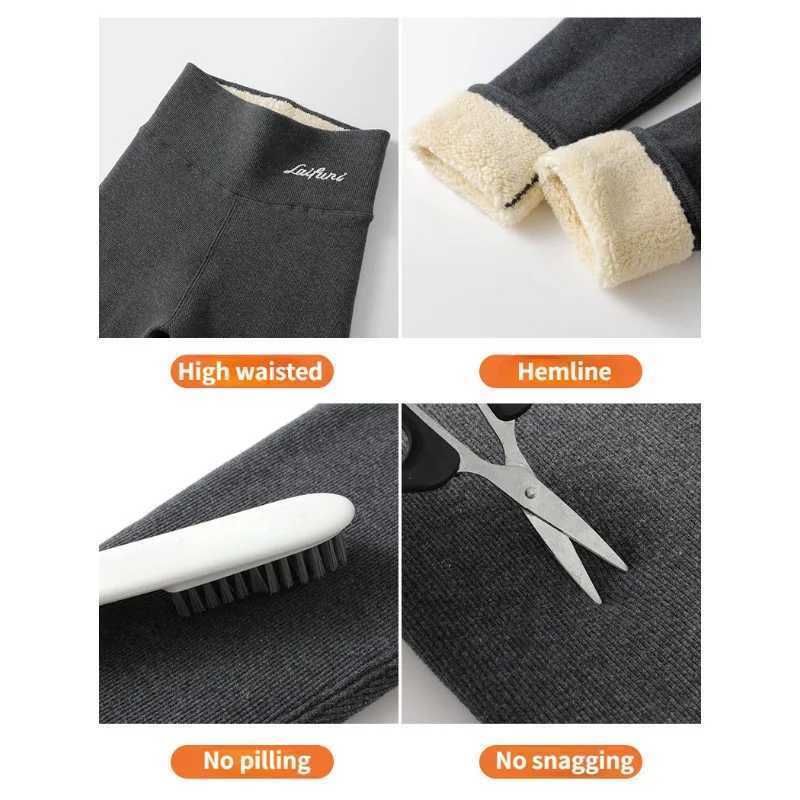 Winter Warm Velvet Hip Liftting Leggings Push Up Elastic High Waist Thermal Legging for Women Slim Tights Womens TrousersX240914