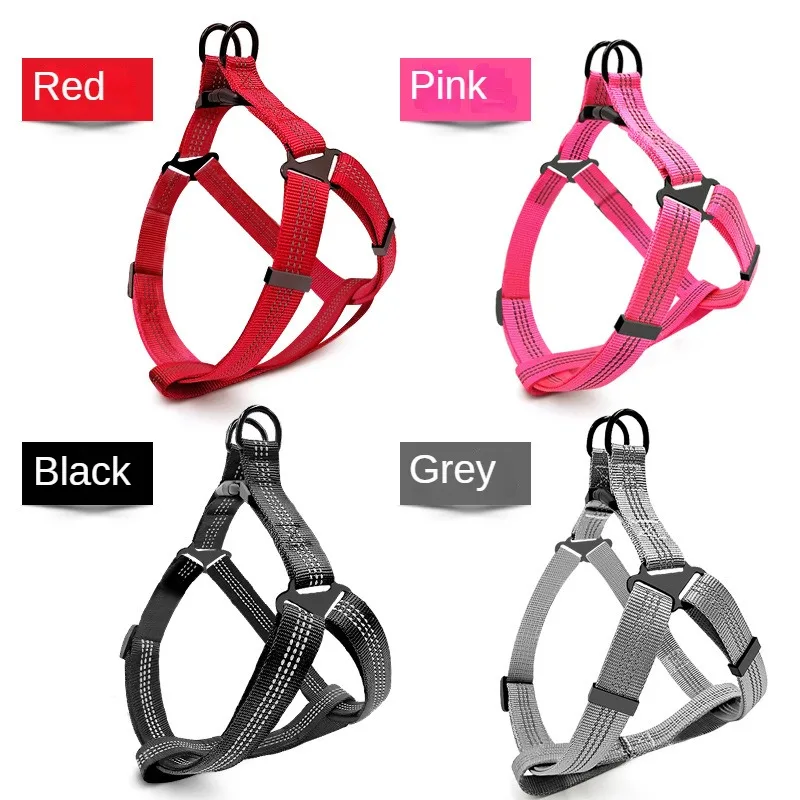 Adjustable Dog Y Harness Breathable Reflective Puppy Harness Leash for Small Medium Large Dog Chihuahua Vest Labrador Pet Suppli