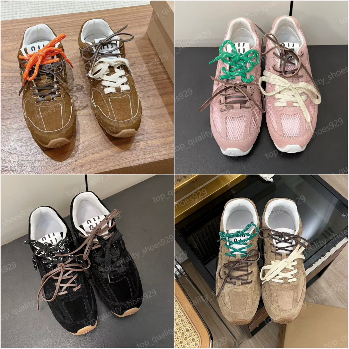 Designer Casual Shoes Sneakers Spring Fall Sports Sports Run Chaussures Femmes hommes Men de luxe Trainer MiUsss Top Quality Espadrille Track Ten