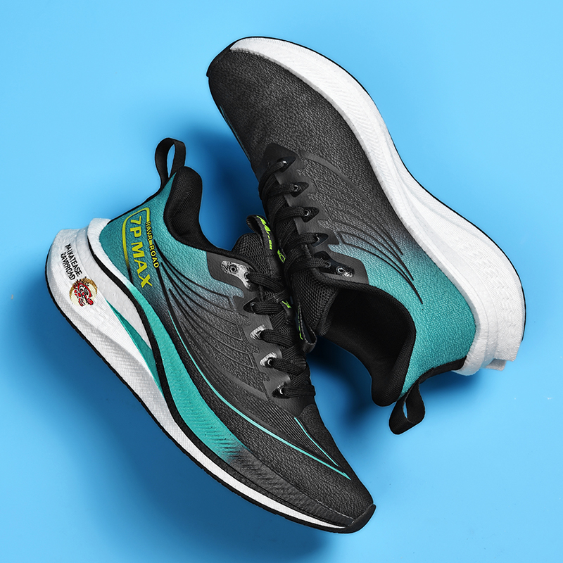 Marathon Air Cushion Carbon Plate Sports Running Shoes Men Breathable Lightweight Comfy Unisex Athletic Casual Sneakers Footwear