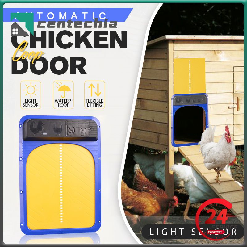 Automatic Chicken Coop Door With Solar Light Sensor Upgrad Waterproof Chicken Coop Door Easy Install Electric Poultry House Door
